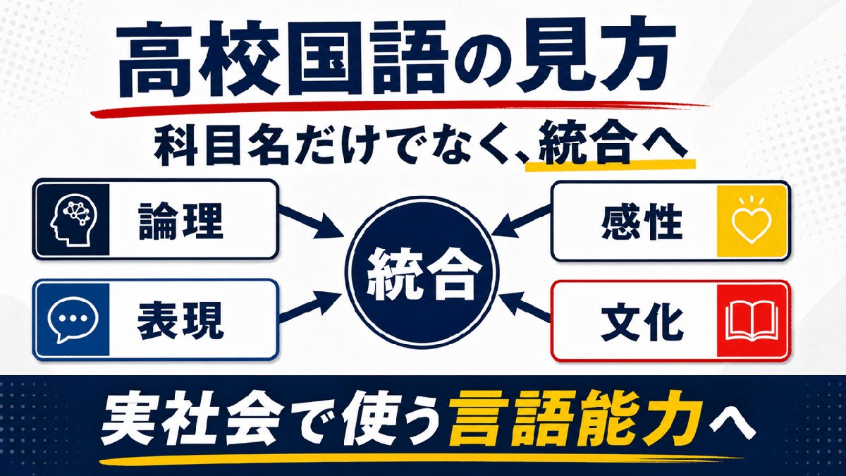 解説スライド:高校国語の見方/科目名だけでなく、統合へ